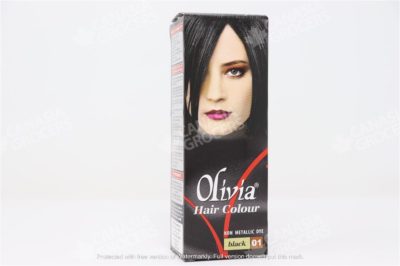 OLIVIA HAIR COLOUR 01 BLACK 1PCS